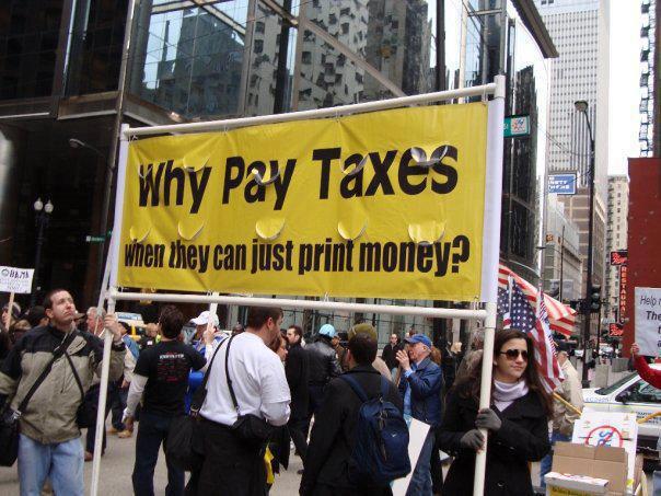 Why pay taxes when they can just print money?