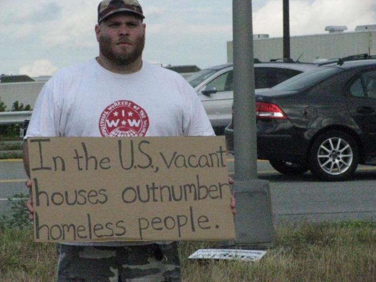 In the US, vacant houses out number the homeless. 