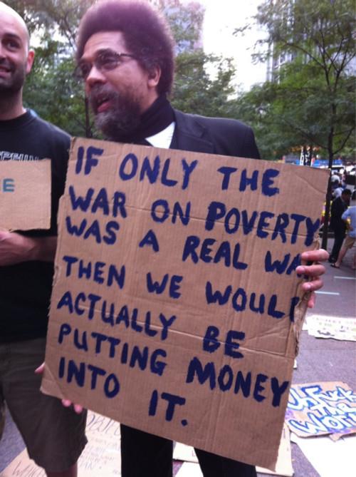 If only the war on poverty was a real war...