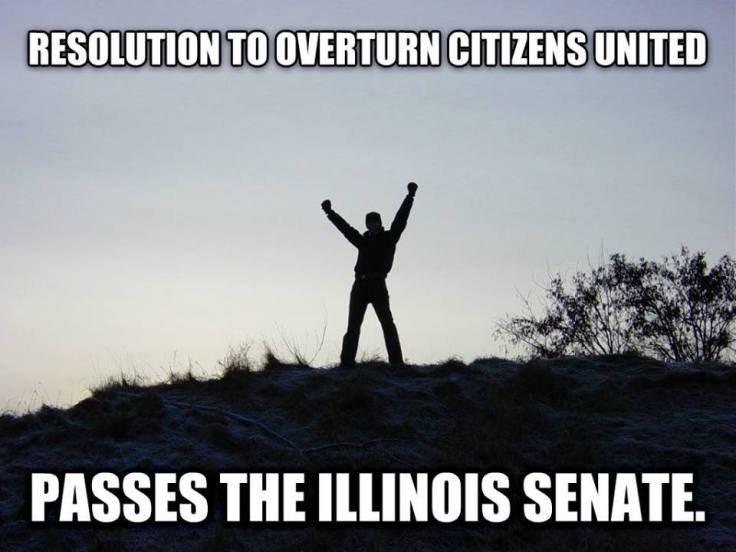 Resolution to overturn Citizens United passes the Illinois Senate
